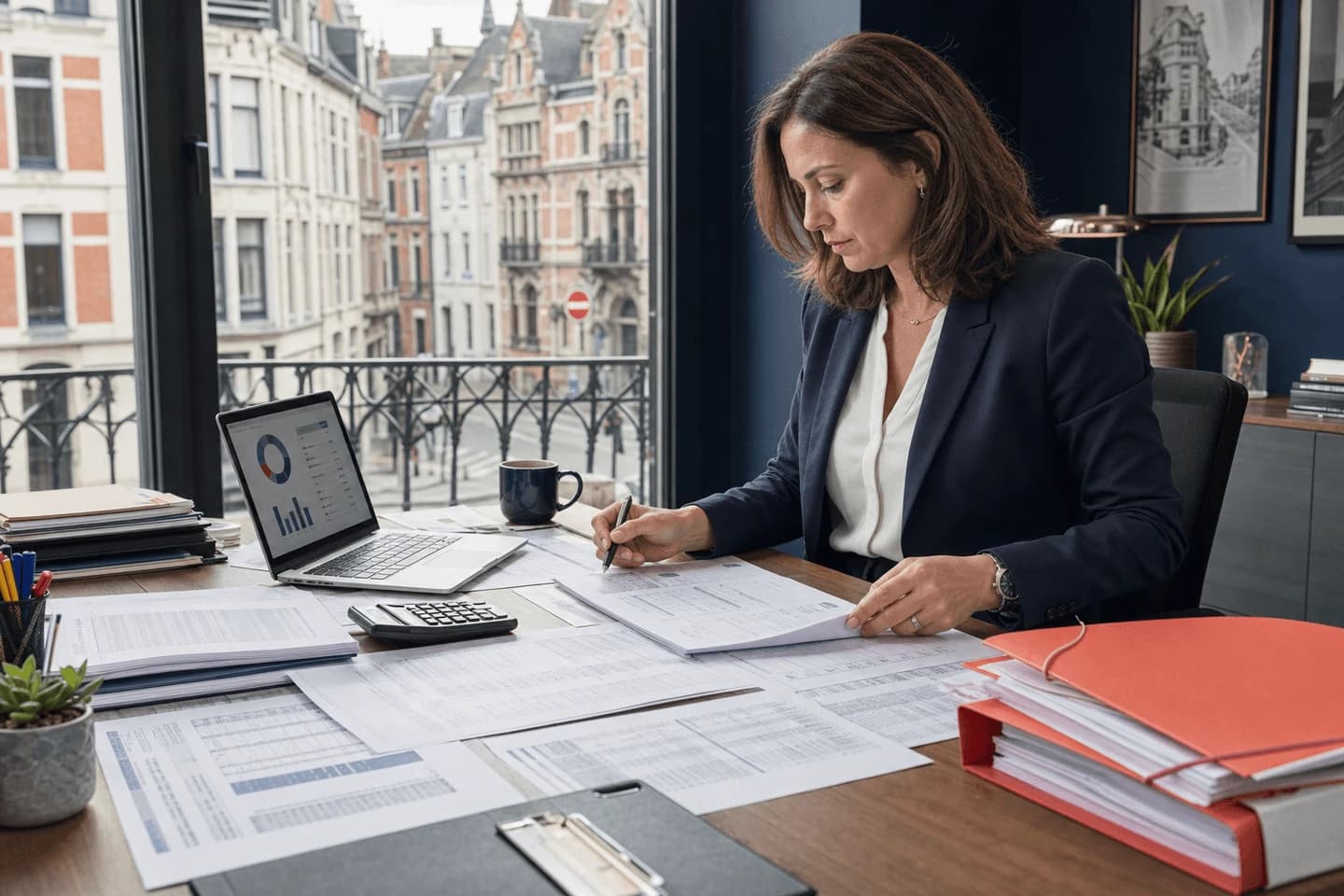 Spécialiste du regroupement de crédits analysant un dossier financier complexe et ses relevés